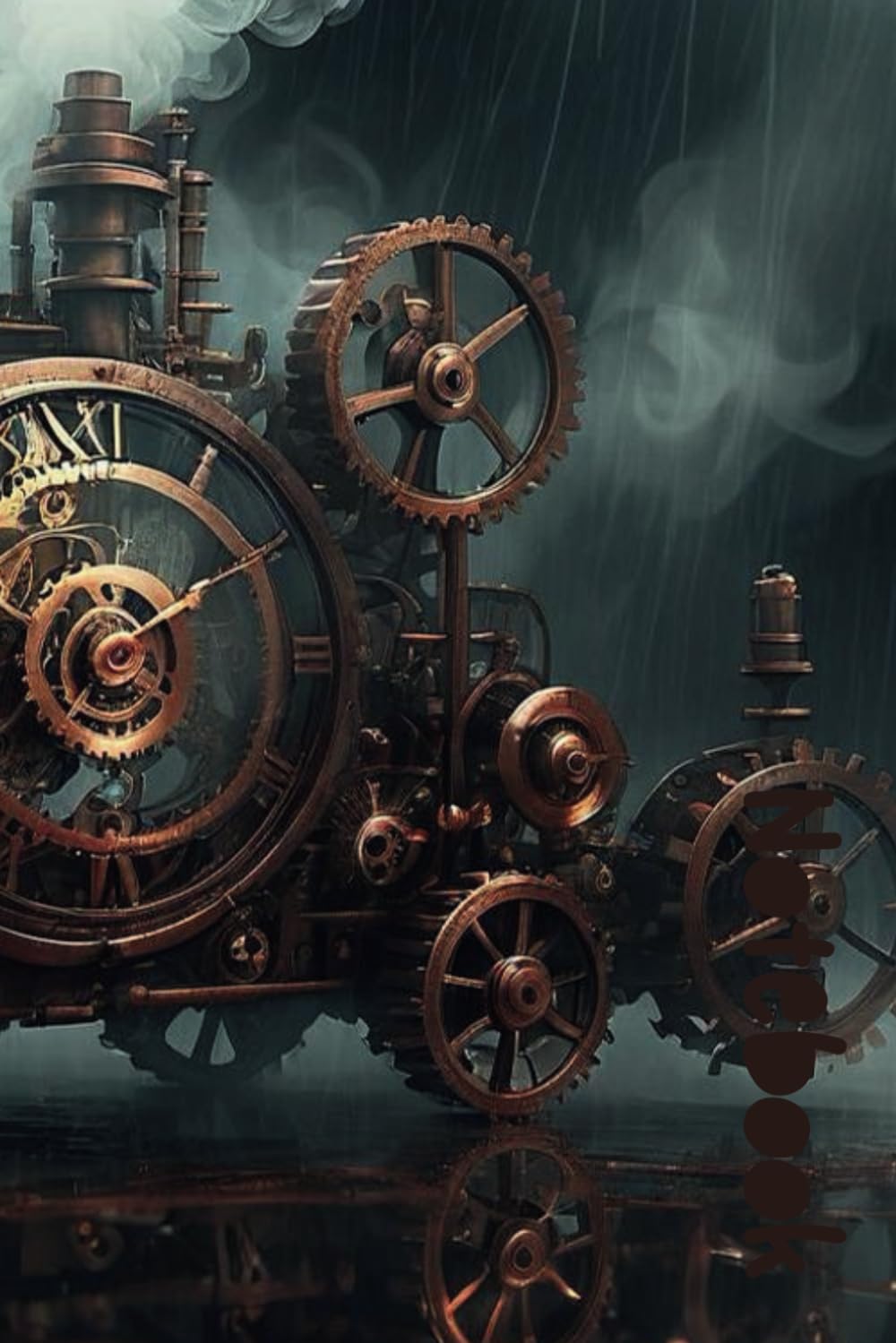 Notebook With Spine Cover, Journal, 150 Sheets, Timemachine