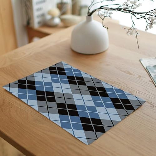 Miniatura 4 de Rouihot - Juego de 4 manteles individuales con diseño de calavera de toro en nativo americano mexicano, tradicional, antideslizante, para mesa de