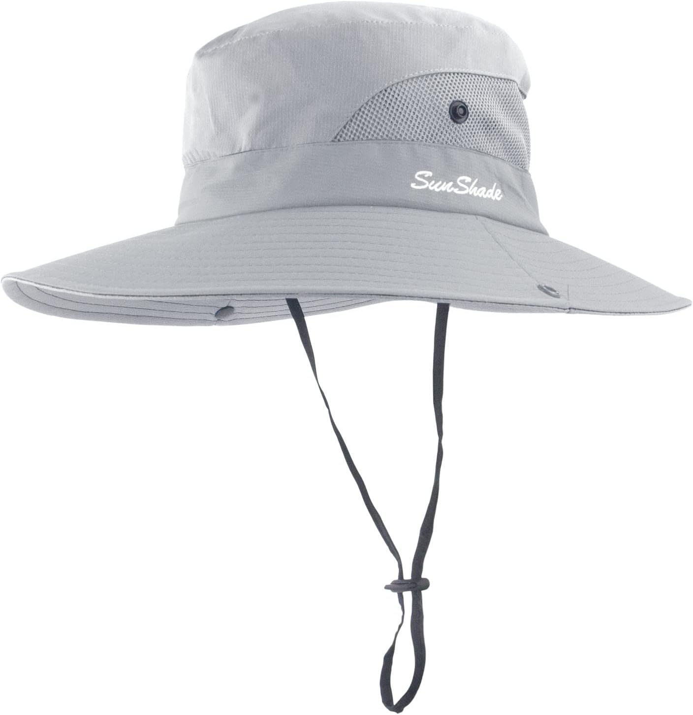 Sun Hat for Women Men with Ponytail Hole, UPF 50+ Wide Brim Bucket Hat for Fishing Hiking Gardening - Image 3