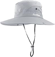 Vista 3 de Gorra FPS 50+ de ala ancha impermeable con protección UV para mujer