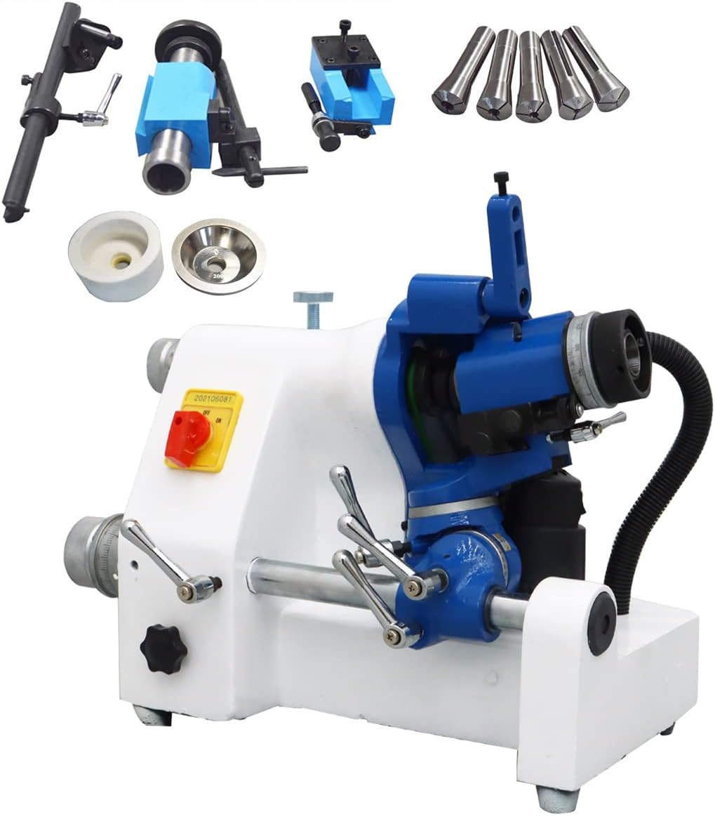 End Mill Grinder Drill Bit Lathe Tool Sharpener Knife R8 Collects with Accessories