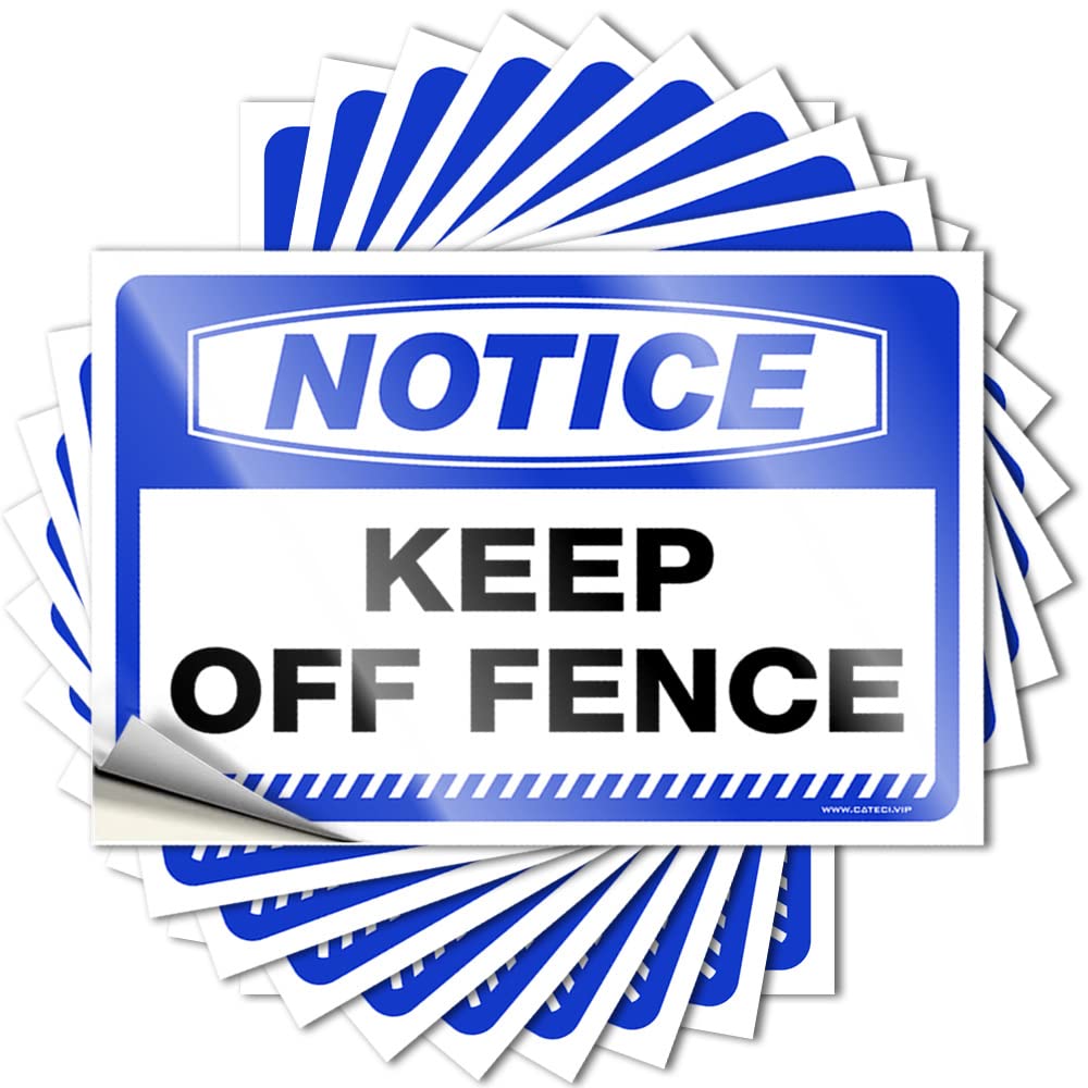 Plain Decal - Cheap Essentials Cover Notice Keep Off Fence(12X18CM)
