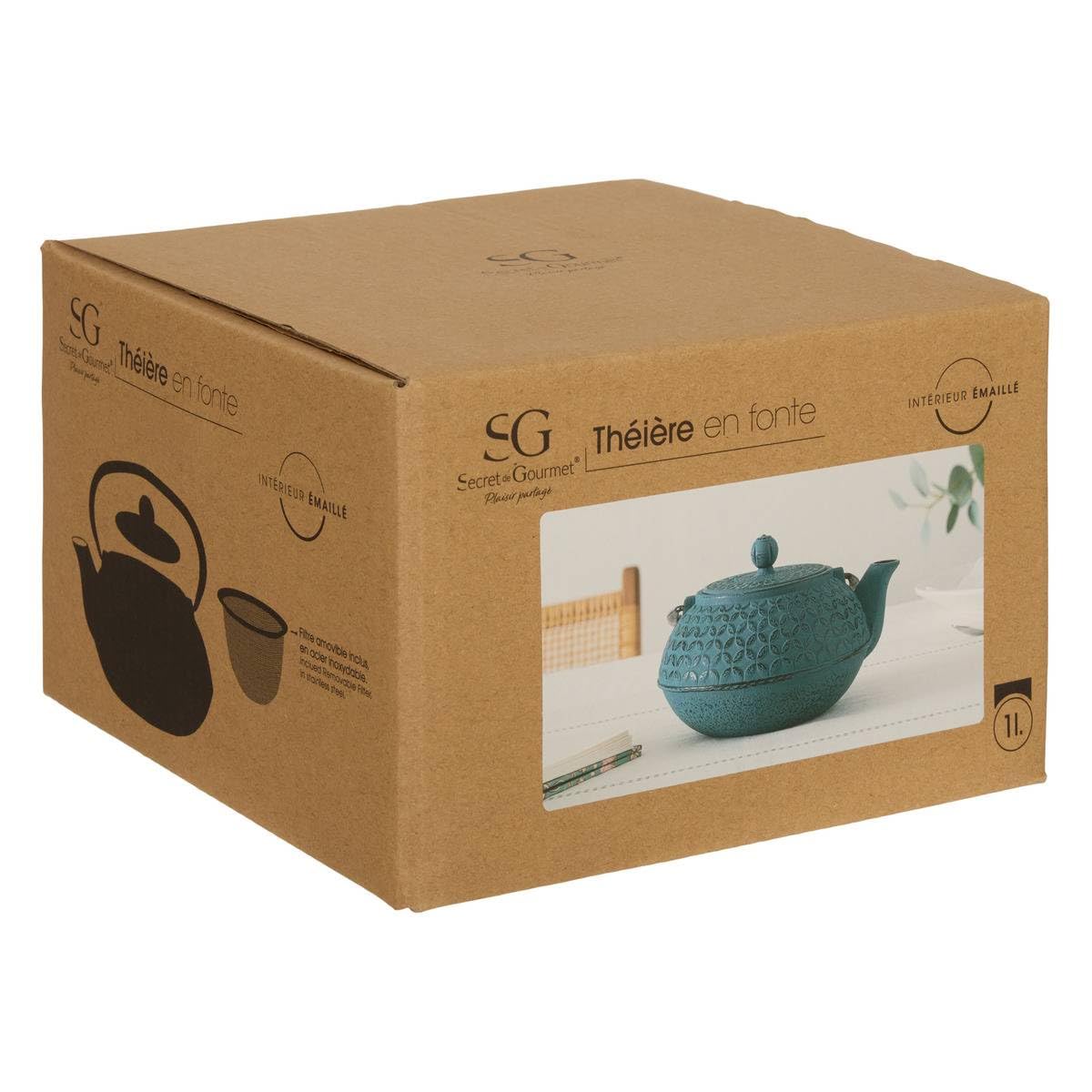 Secret de Gourmet - Tetera flor azul 1L