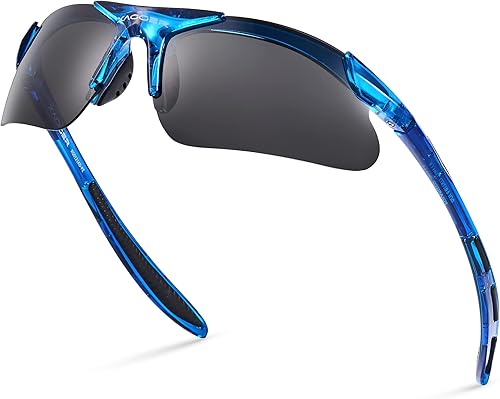 Xagger Gafas de sol deportivas polarizadas para niños y niñas, gafas de béisbol y sóftbol, montura TR90