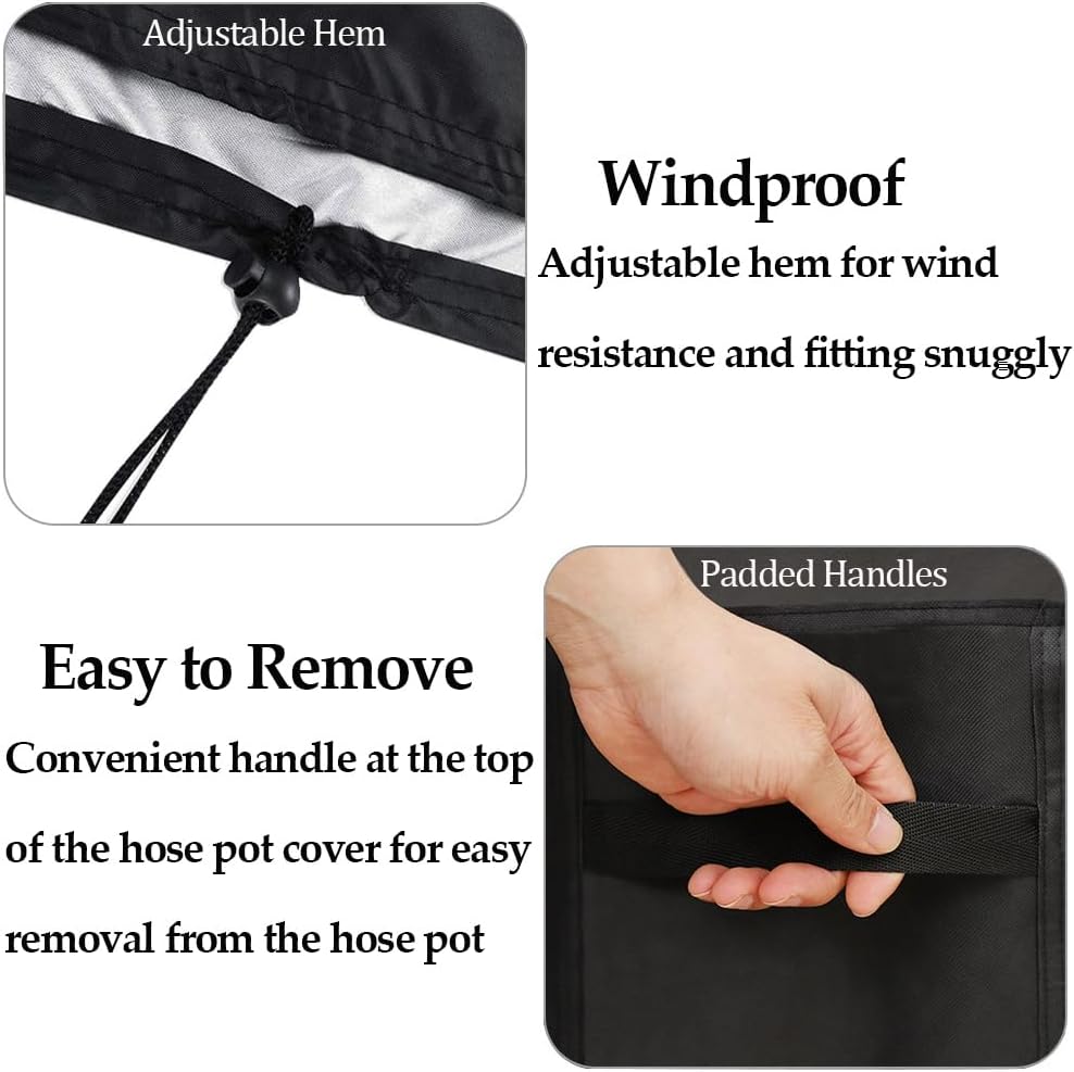 Garden Hose Pot Cover Weatherproof Heavy Duty Winter Covers for Hose Storage Pot