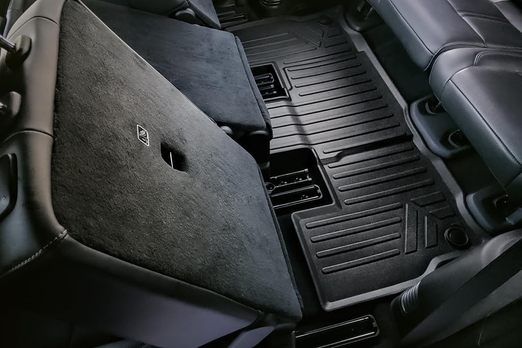 SMARTLINER Custom Fit 3 Row & Cargo Liner Behind The 3rd Row Floor Mat Liner Set Compatible with 2023-2025 Jeep Grand Wagoneer L