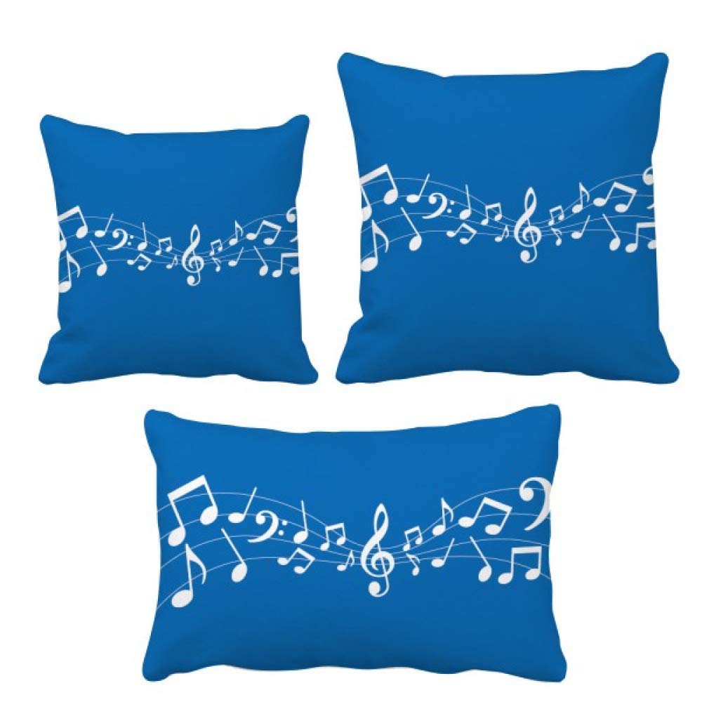 Housse de coussin bleu DIYthinker Jumpg 5-le Staff pour canapé et lit