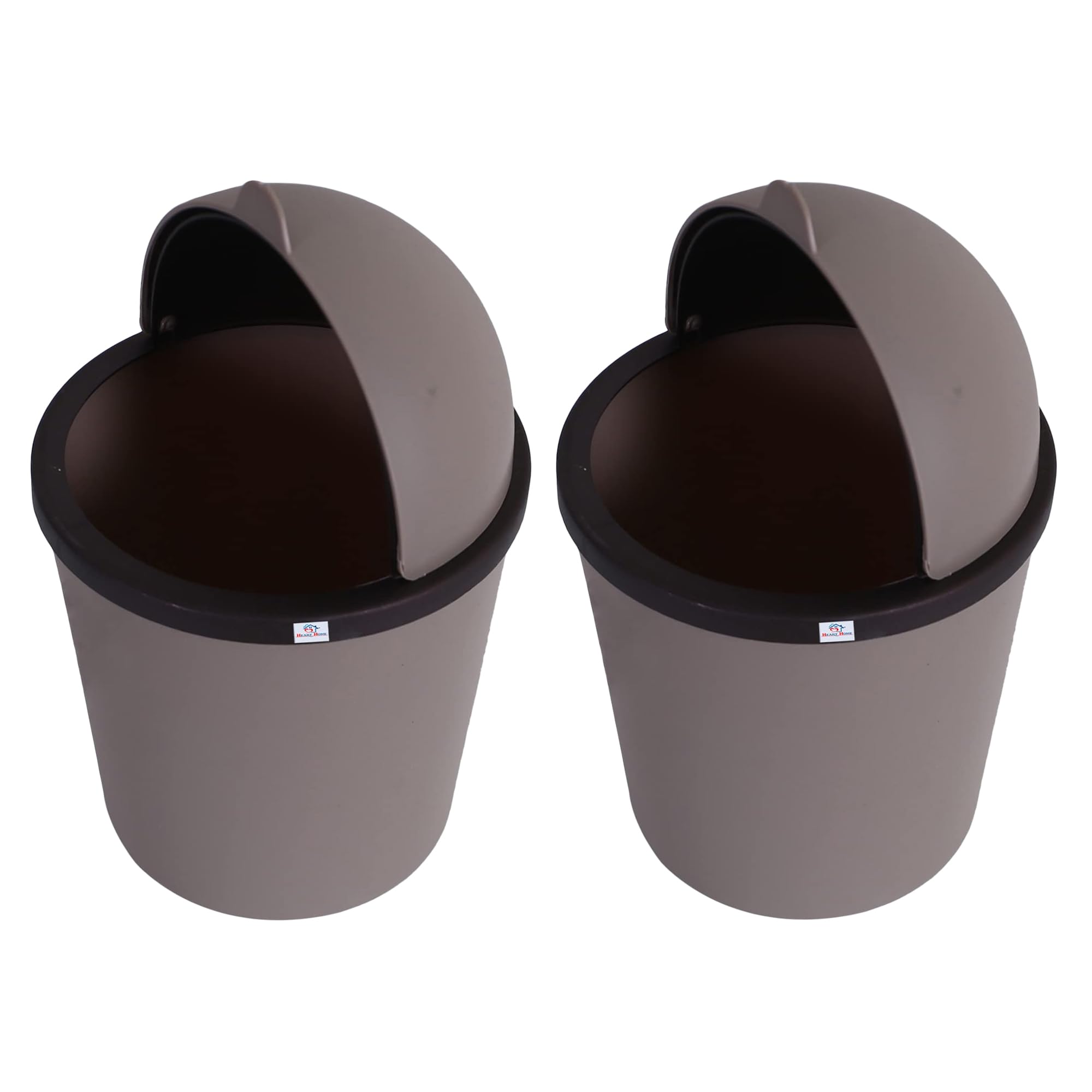 Heart Home Pack of 2 Portable Small Table Top Dustbin For Study Table | Office Desk | Bathroom | Mini Waste Bin For Kitchen Sink | Washroom | Mini Dustbin For Kitchen and Garbage (Coffee) (B0D7CXMVWQ) Amazon Price History, Amazon Price Tracker