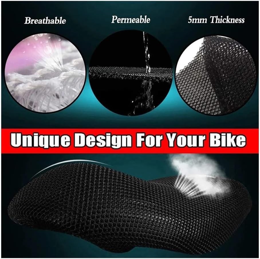 Motorcycle Seat Cushion 3D Breathable Seat Cover Motorcycle Cushion Seat Cover for Suzuki V-Strom DL650 DL1000 DL250 DL 650