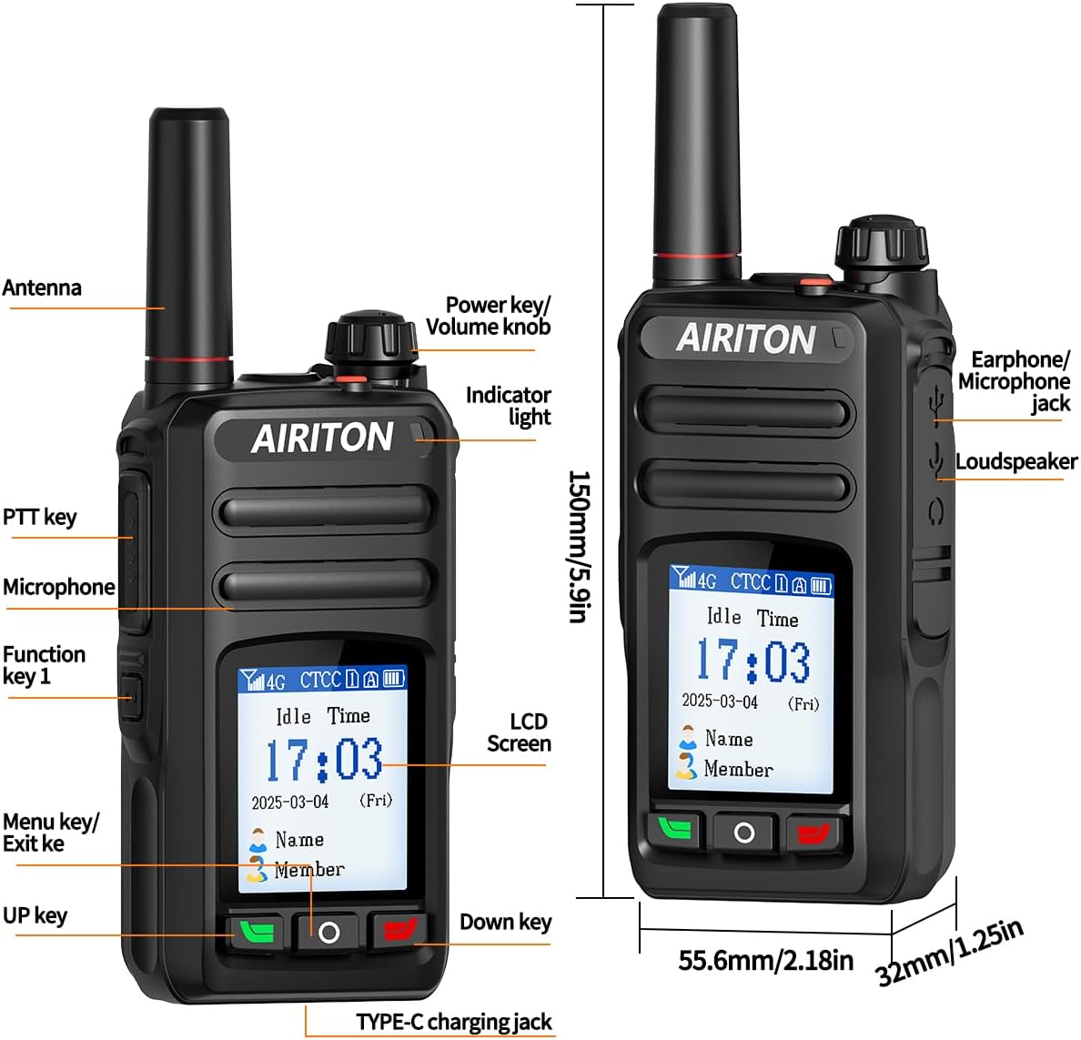 Image showing the back of the radio with the battery removed, revealing the SIM card slots.