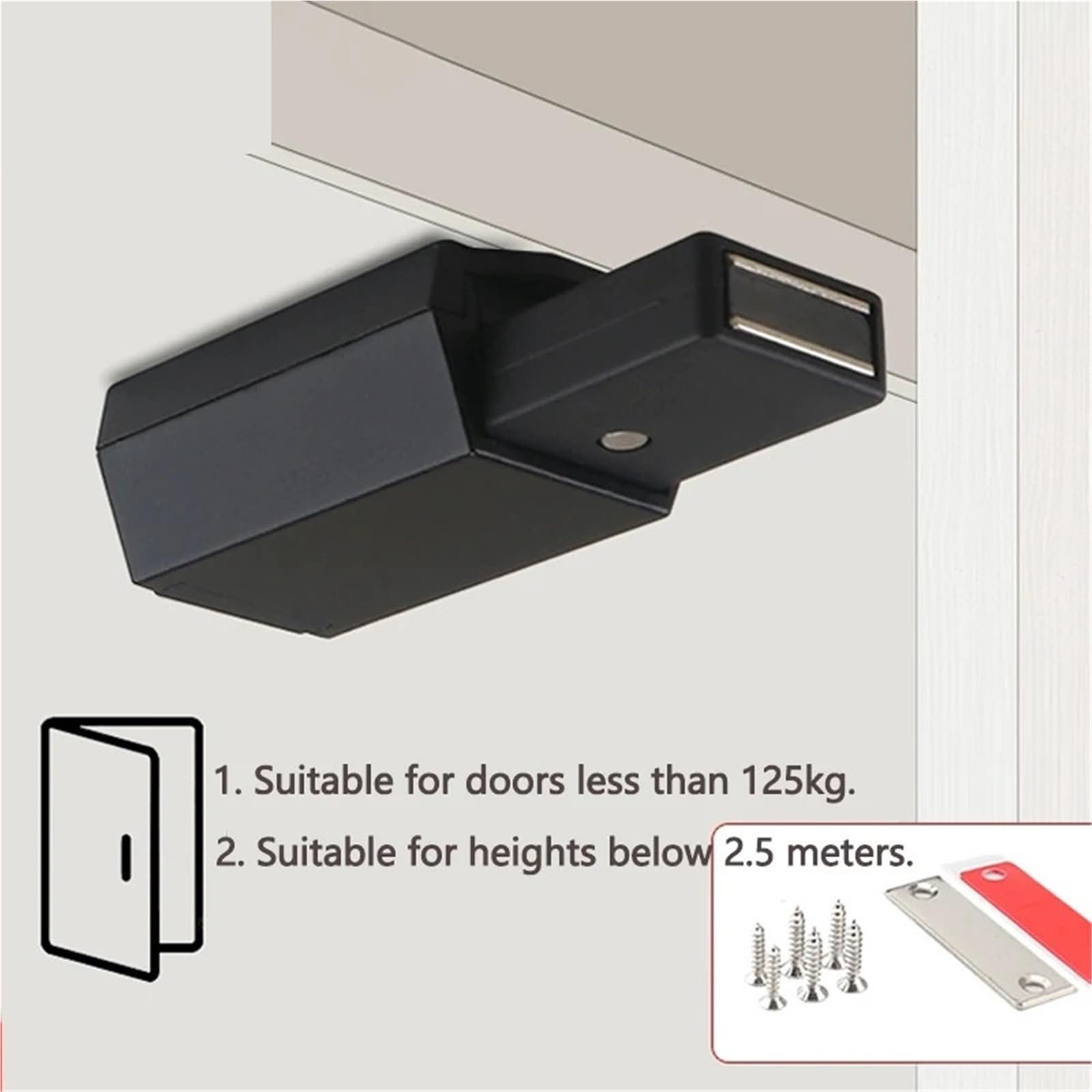 10 Uds. Imán for puerta de gabinete, topes invisibles for puertas muebles, gabinetes resistentes, tapón magnético cierre, accesorios Hardware Para Armarios Puertas(Zinc Alloy-White)