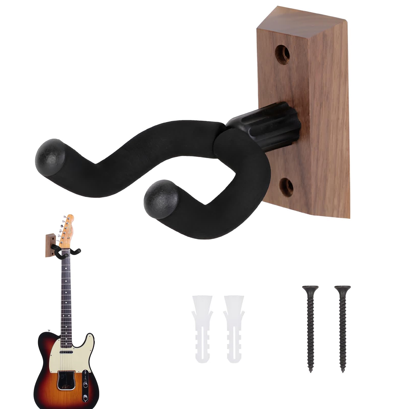 Gitarrenhalterung Wand,Gitarren Wandhalter,Gitarre Wandhalterung Für Wand,Klassische Akustikgitarre Haken,Gitarrenständer Mit Weich Gepolstertem Gitarrenhalter,Für Akustik,Elektrik,Gitarre,Ukulele