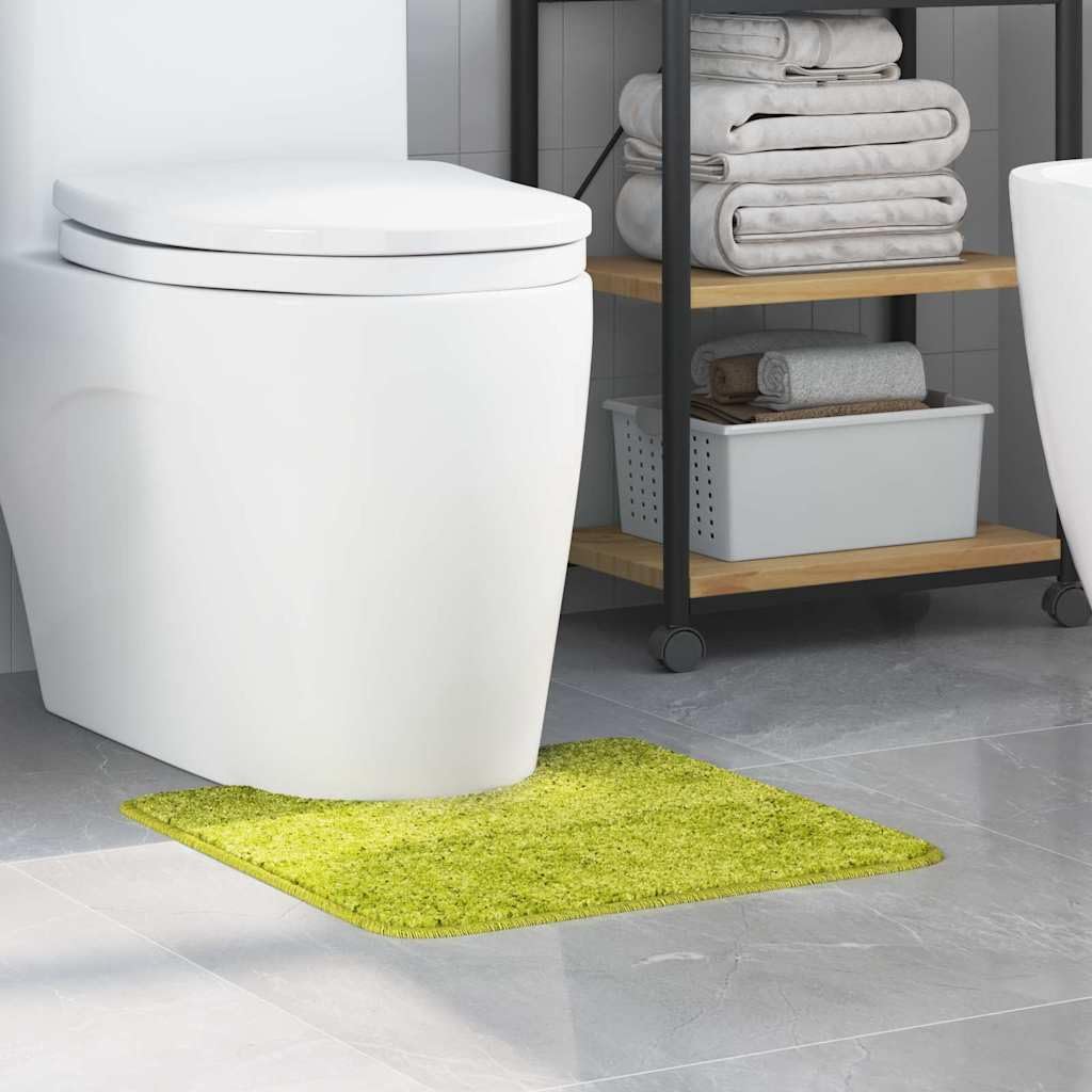 Tapis de bain wc vert 50x50 cm antidérapant en polypropylène et latex