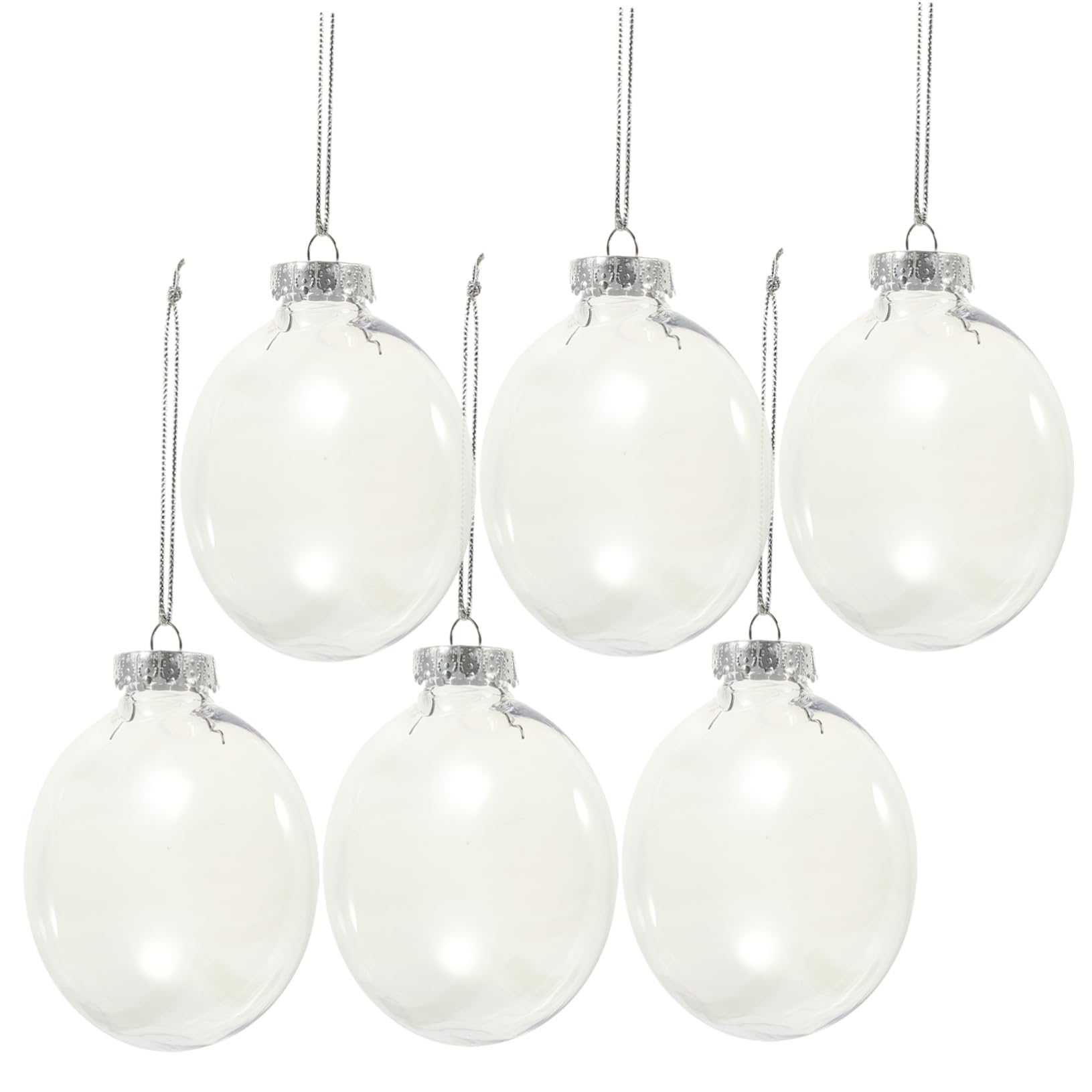 Boules transparentes de Noël à personnaliser pour des ateliers déco créatifs en famille