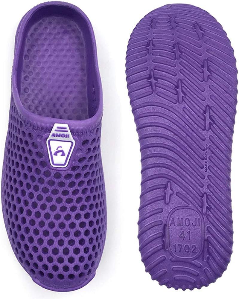 AMOJI Clogs Garden Shoes, Beach Shoes, Shower Shoes, Sandals Slippers AM1702