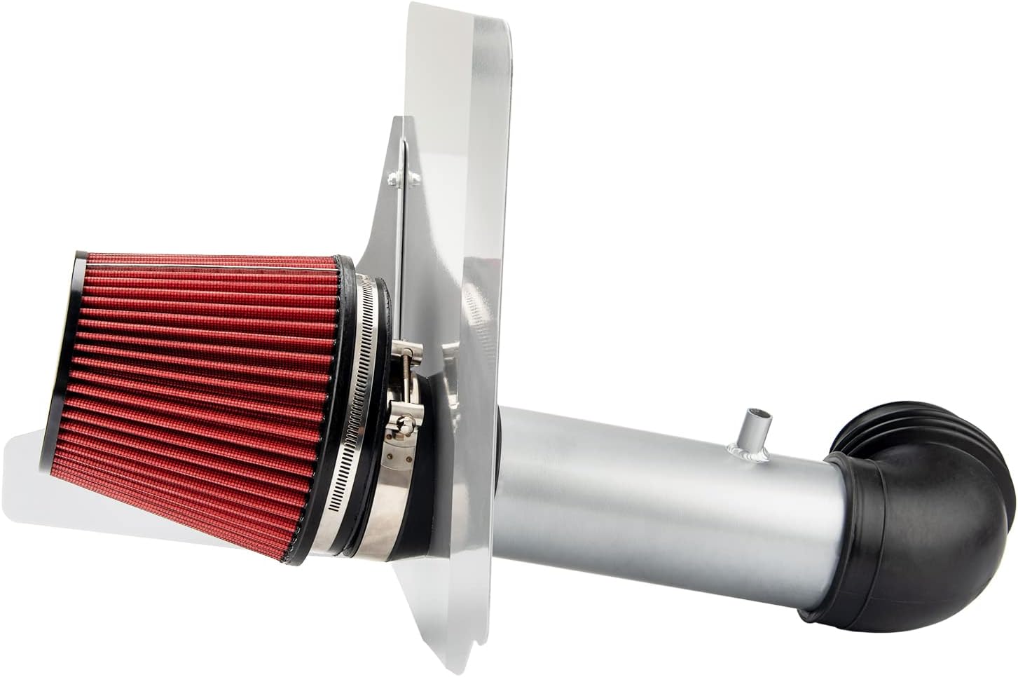 KAX 3 inch Cold Air Intake System Kit & Heat Shield Replacement for Chevy Camaro 2012-2015 3.6L V6, High Performance, RED