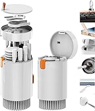 Thalia Smile 20-in-1多機能クリーニングツール キーボード、パソコン、スマホ、Airpods、レンズ、スクリーン用 便利なクリーナー 一体型・軽量 有線イヤホン対応（ホワイト）