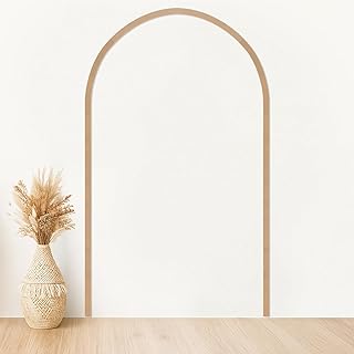 Novabright Unfinished Arch Decorative Wood Trim Pre-Cut Wood Molding Cute DIY Moulding Trim Decorative