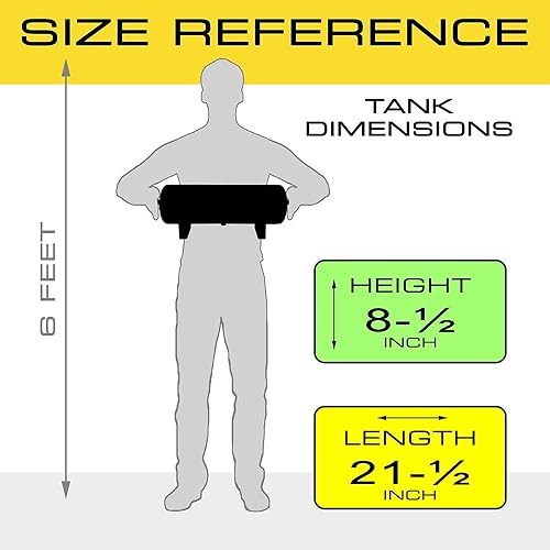 Miniatura 5 de Vixen Horns Sistema de tanque de bocina de aire de 2.5 galones (9.5 litros) y 7 puertos de 200 PSI con manómetro, interruptor de presión, válvula de