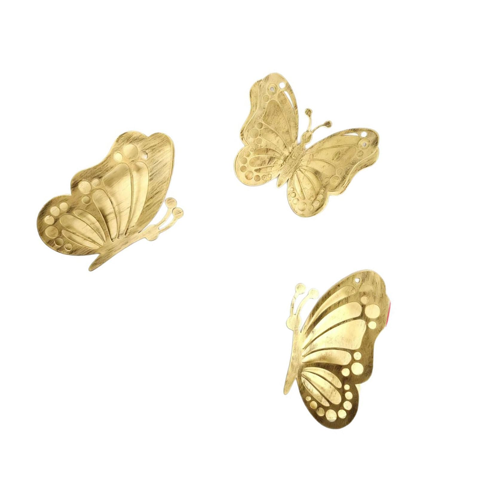 Limtula 3Pcs Butterfly Outdoor Wall Home Decoration Beauty Butterfly Wall Fence Shed Garden Decoration for Garden Patio Metal Butterflies