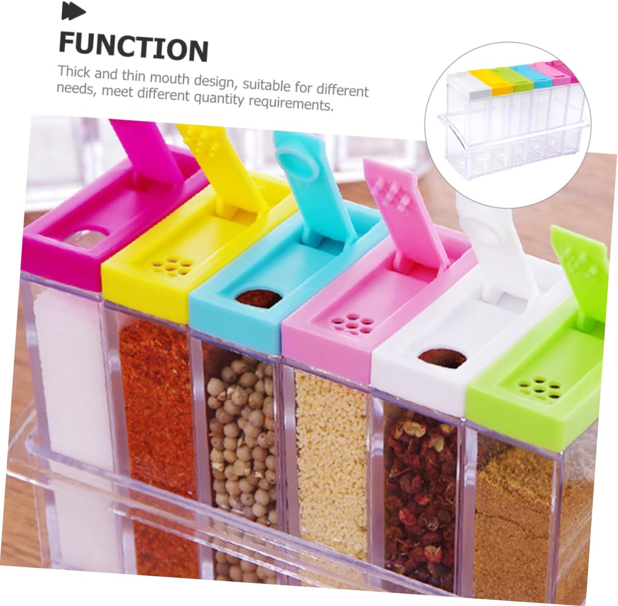 Camping Pepper Shakers Kitchen Supplies 1 Set of Salt and Holder Carrier Spice Containers