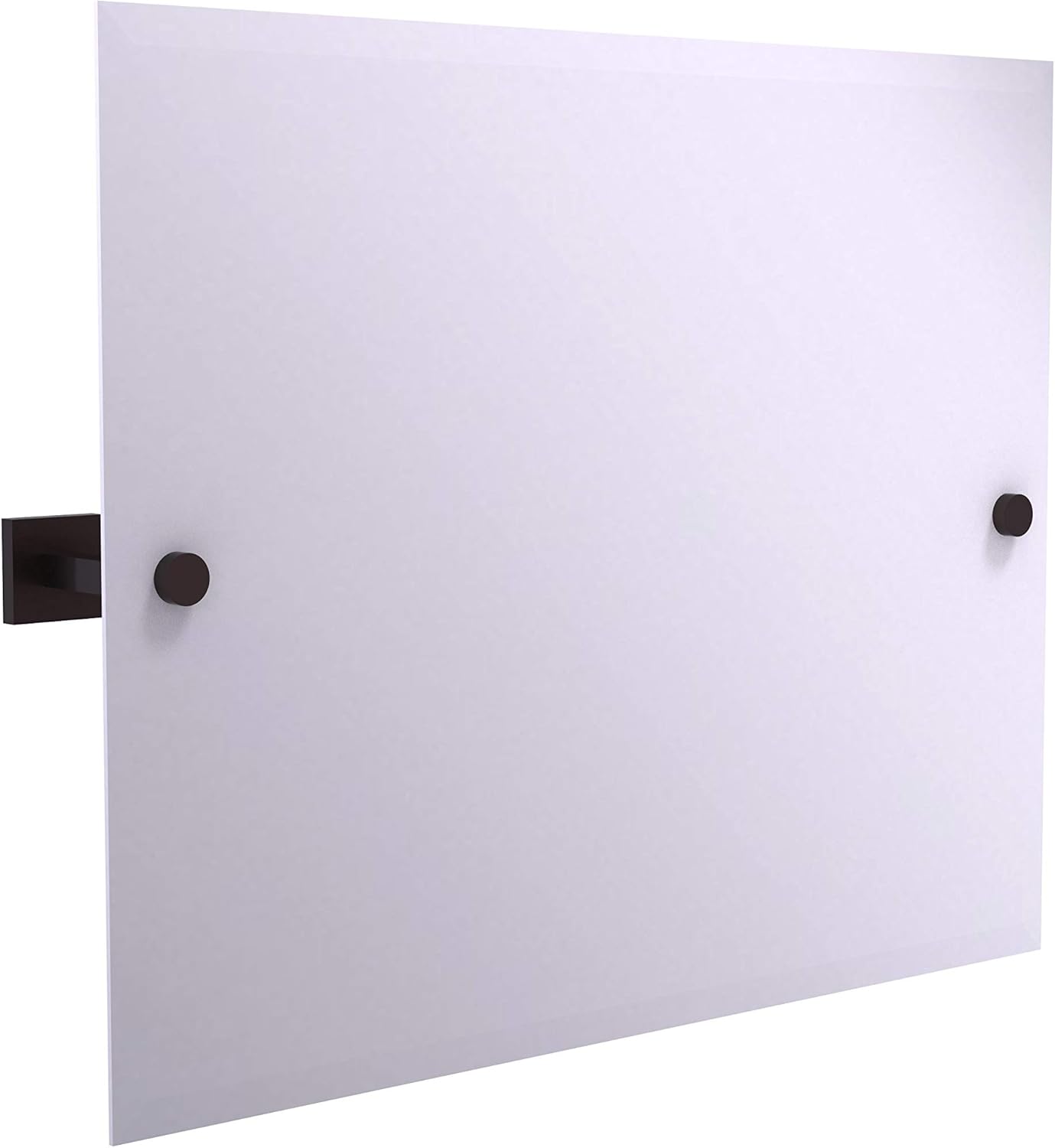 Allied Brass Montero Collection Contemporary Frameless Landscape Rectangular Tilt Beveled Edge Wall Mirror, Polished Chrome