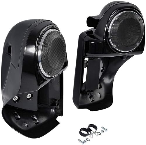 Miniatura 7 de TCMT Caja de altavoces Pod de 6.5 pulgadas, carenado inferior ventilado compatible con Harley refrigerado por aire 2014-2024 Touring Road King