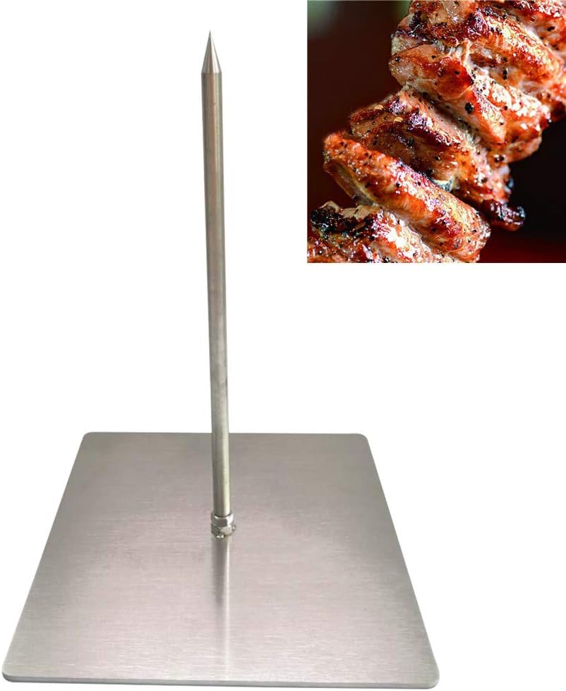 H&W New Upgraded Version Brazilian Gojo Barbecue Skewers ，Vertical Skewer Grill，Barbecue Grilling Rack Meat Spit (Small)