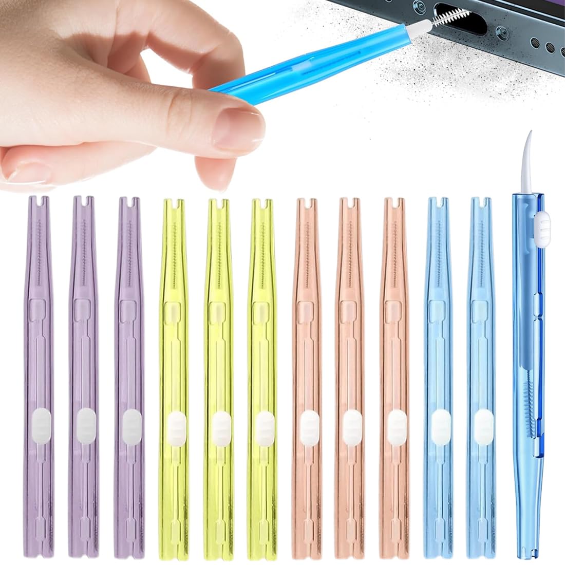 10 Piezas Kit de Limpieza para y Móvil, Cepillo de Limpieza para Puerto de Carga USB C, Altavoces y Ranuras, Herramientas para Limpiar Dispositivos Electrónicos y Auriculares, Azul 10 Piezas Kit de Limpieza para y Móvil, Cepillo de Limpieza para Puerto de Carga USB C, Altavoces y Ranuras, Herramientas para Limpiar Dispositivos Electrónicos y Auriculares, Azul
