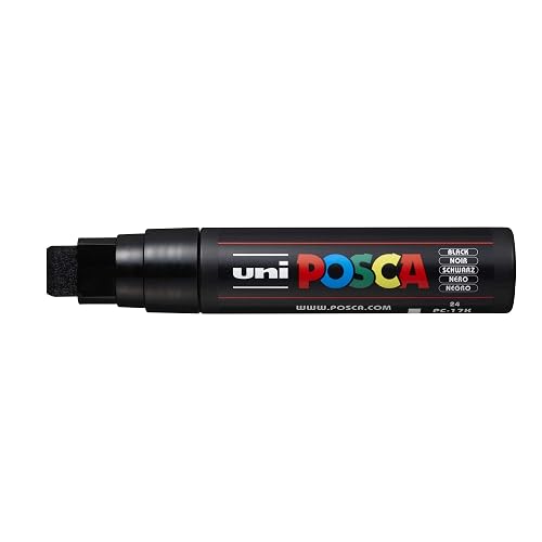 Uni Posca PC-17 K Pointe biseautée 17 mm – Couleur :