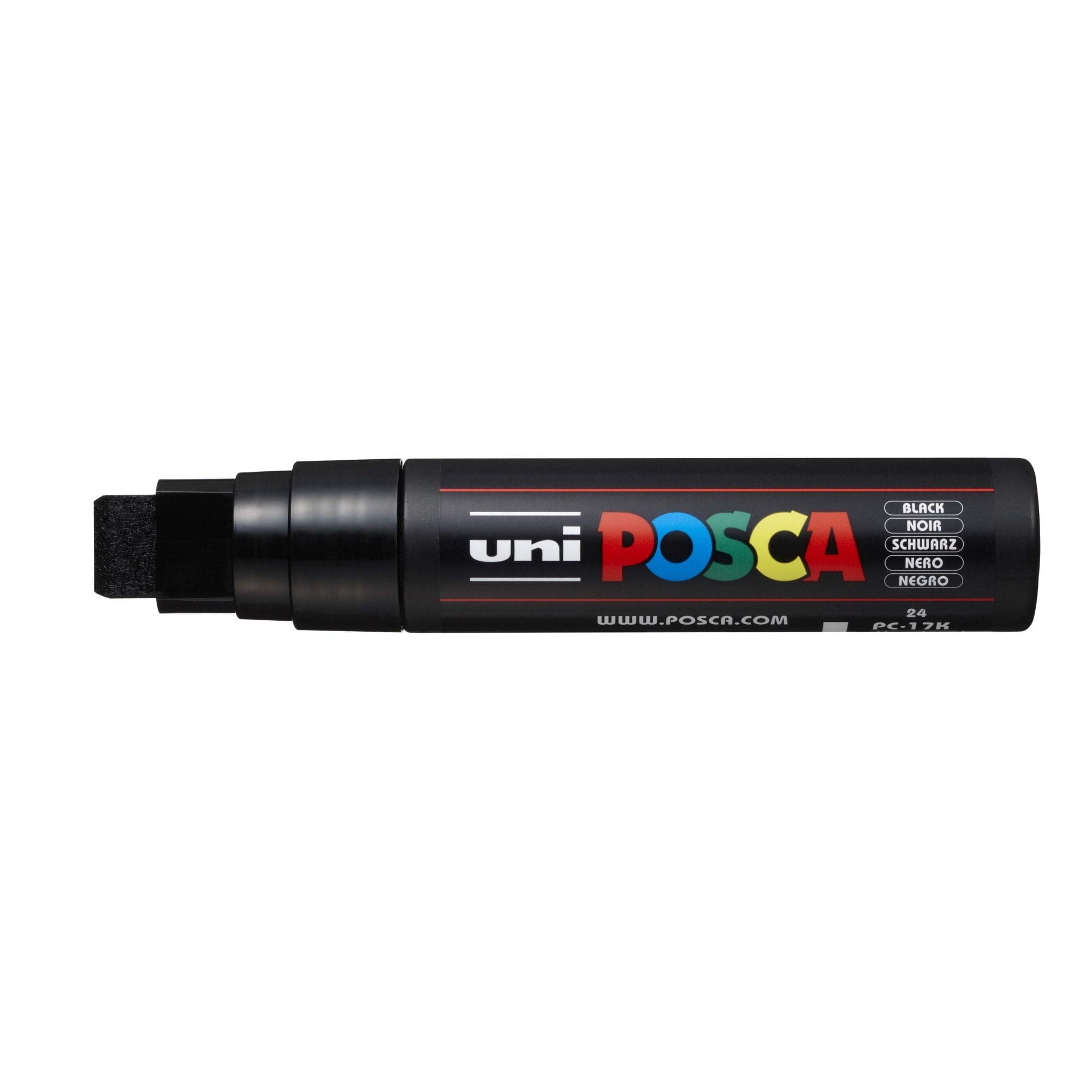 Punta de cincel Uni Posca de 17 mm PC-17 K – Color Negro