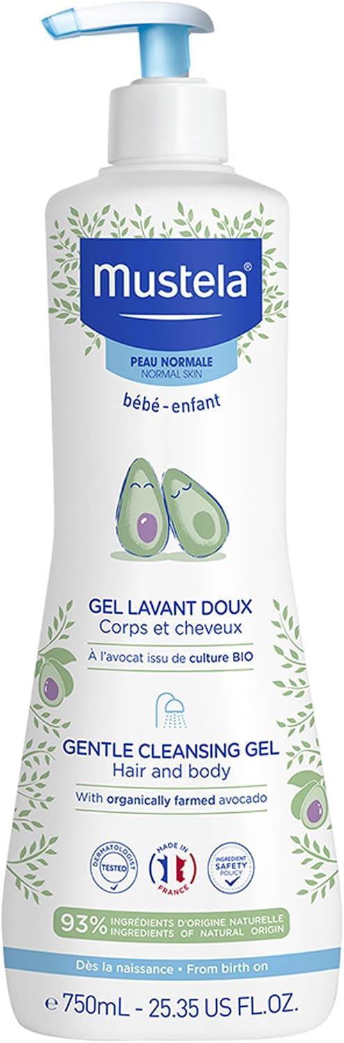 Mustela detergente delicato corpo e capelli per tutta la famiglia, 750 ml