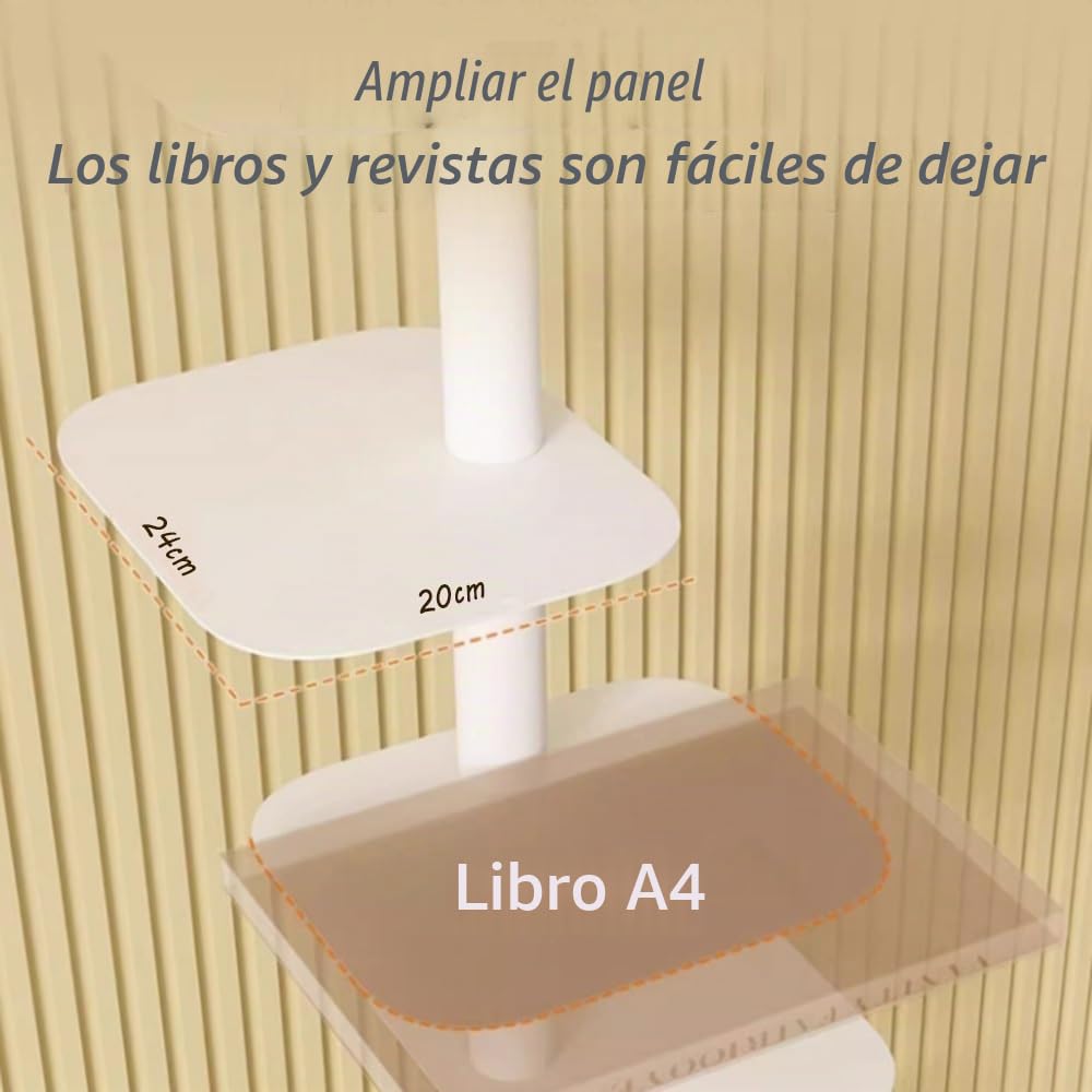 Estantería Vertical De 9 Niveles, Torre De Estantería De Columna Vertebral De Metálico, Estantería De Esquina Invisible, Estantería Estrecha para Espacios Pequeños - Negro(Orange)