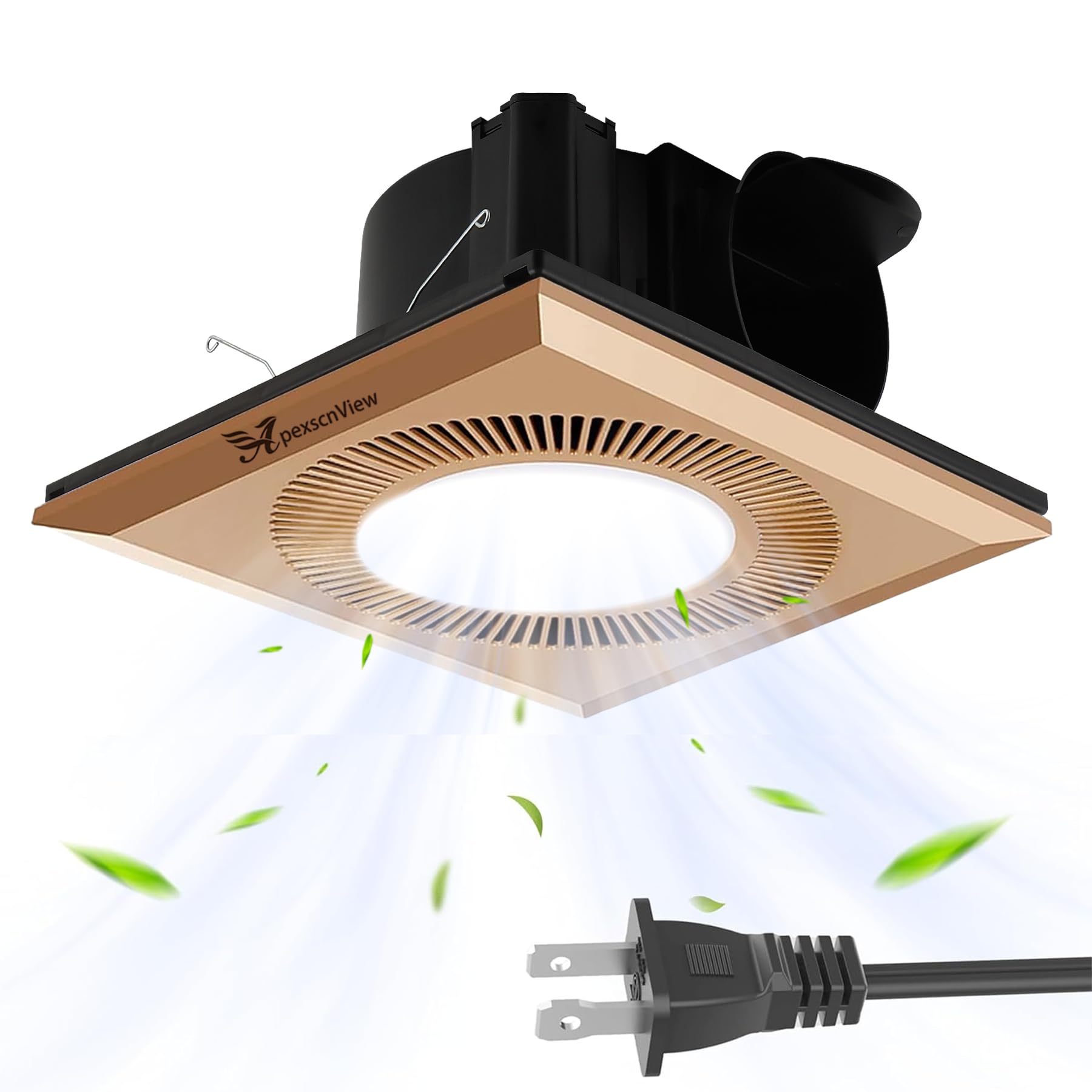 Amazon.com: ApexscnView Bathroom Exhaust Fan with Light, 25W 6400K Fan ...