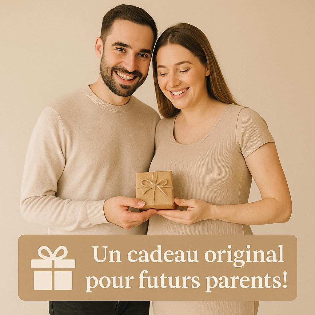 Cartes Étapes Bébé en Bois, Support Inclus – Lot de 7 Cartes pour Nouveau Né - 12 Mois à immortaliser - Idéal Cadeau de Naissance et Cadeau Future Maman
