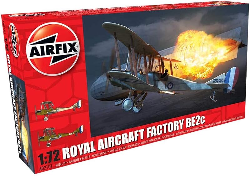 Kit de modelo de plástico militar BE2c Night Fighter 1:72 de Royal Aircraft Factory