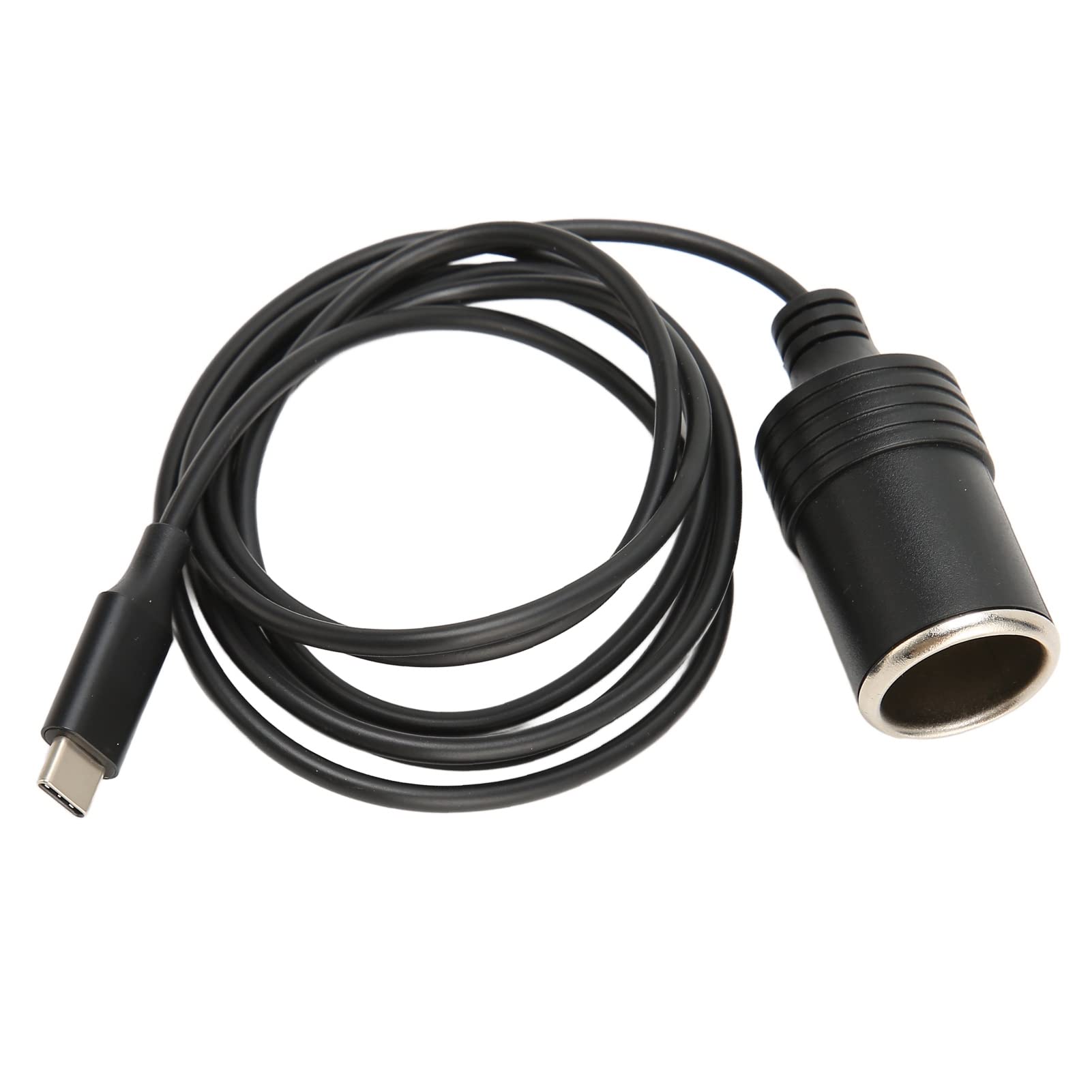 Konwerter Kabla USB C na zapalniczkę samochodową, Wyjście 15 V 3A 45 W, 1,5 M 12 V USB PD na Adapter do Cygar Samochodowych Gniazdo żeńskie Kabel Zasilający