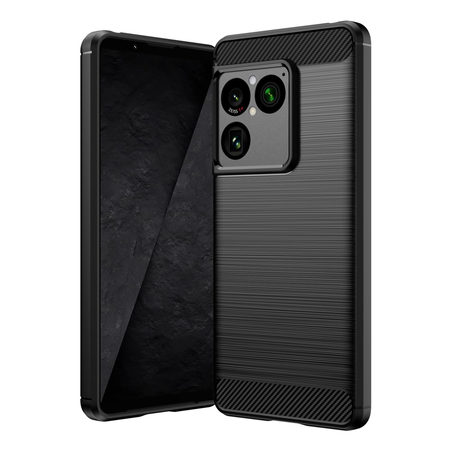Amazon.co.jp: For Xperia 1 VIII ケース 炭素繊維カバー 【ZENGZOUZ