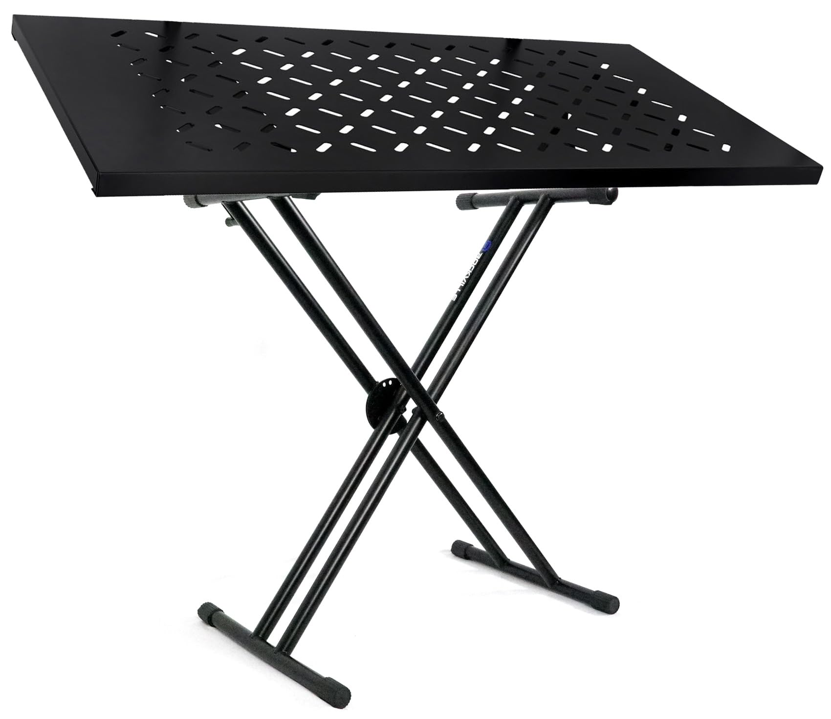 Rockville Bundle: RKS30X Double X Braced Keyboard Stand w Push Button Lock Mechanism! Bundle with KS2 Shelf For Z-Stand or X-Stand - Turns Keyboard Stands Into DJ Table (2 Items)