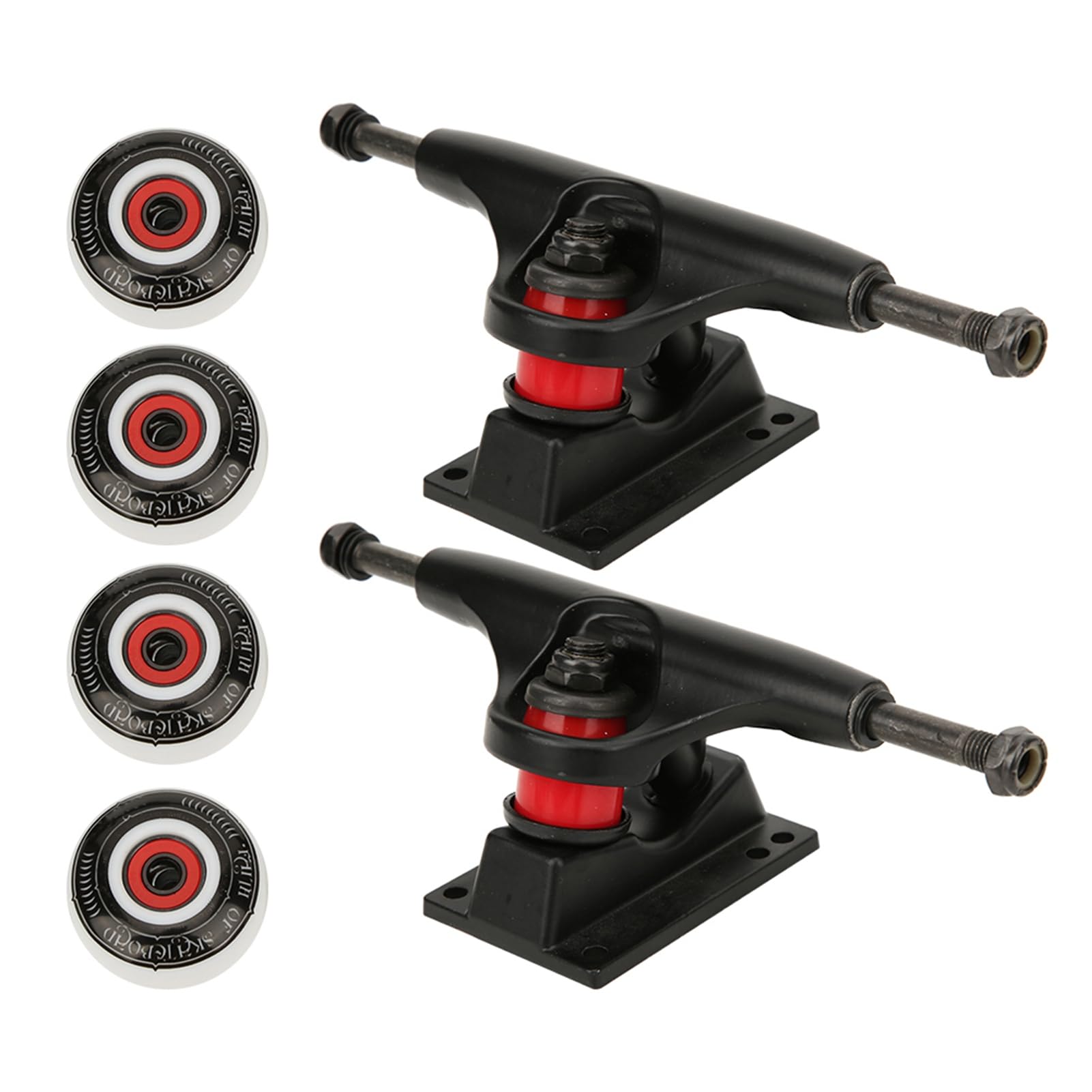 Skateboar Wheel Set, Quality Double Warped Skateboard Wheel Bracket Bridge Set Kit Accessory Combination