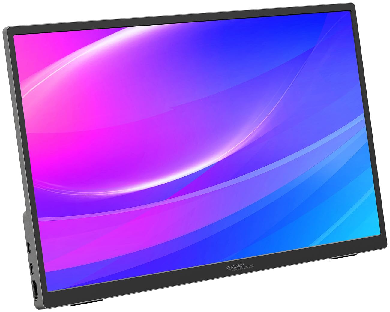auvisio Portable Monitor: Mobiler 15,6"-IPS-Monitor mit Standfuß