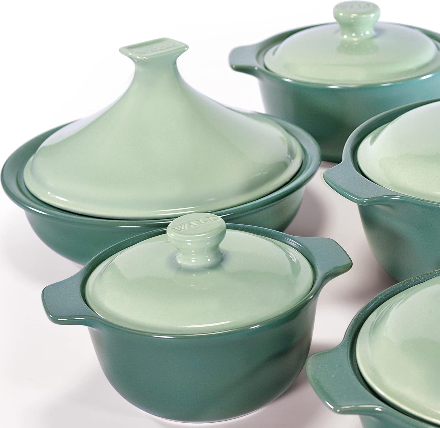 WALD - Olla de cerámica (tamaño pequeño), color verde