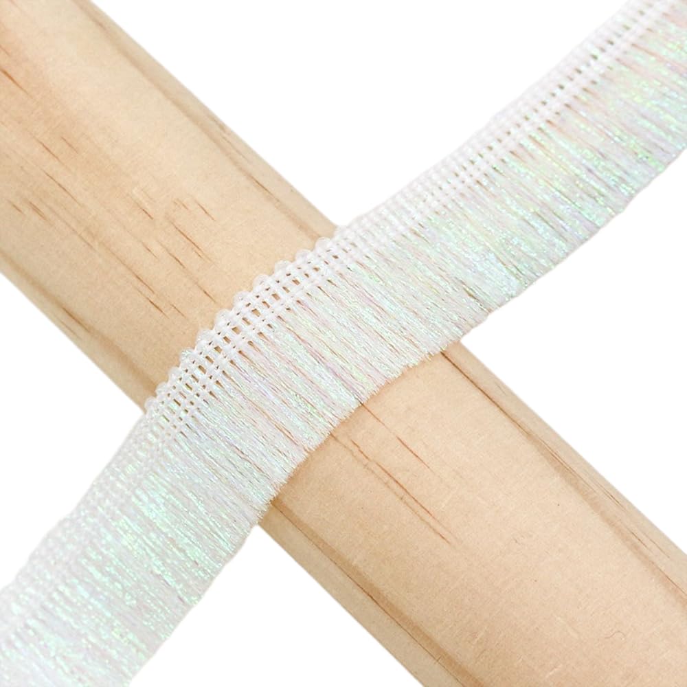 Whakano Cinta De Flecos Con Perlas 2m X 7cm: Ribete De Borlas Para Cortinas, Cojines Y Manualidades