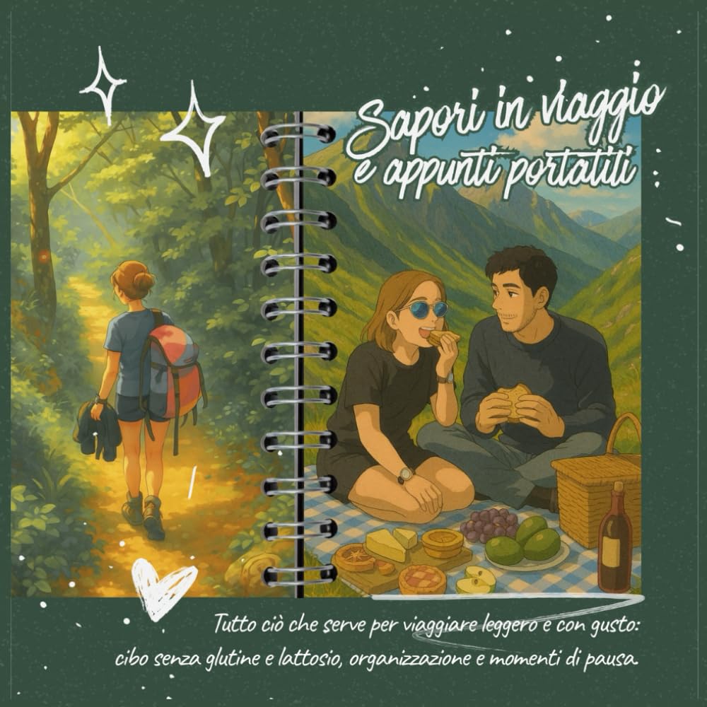 Sapori in viaggio e appunti portatili!: Tutto ciò che serve per viaggiare leggero e con gusto: cibo senza glutine e lattosio, organizzazione e momenti di pausa. (ꜱᴡɪꜰᴛ ᴡᴀɴᴅᴇʀɪɴɢ & ꜰᴏᴏᴅ ꜱᴛᴜꜰꜰ)
