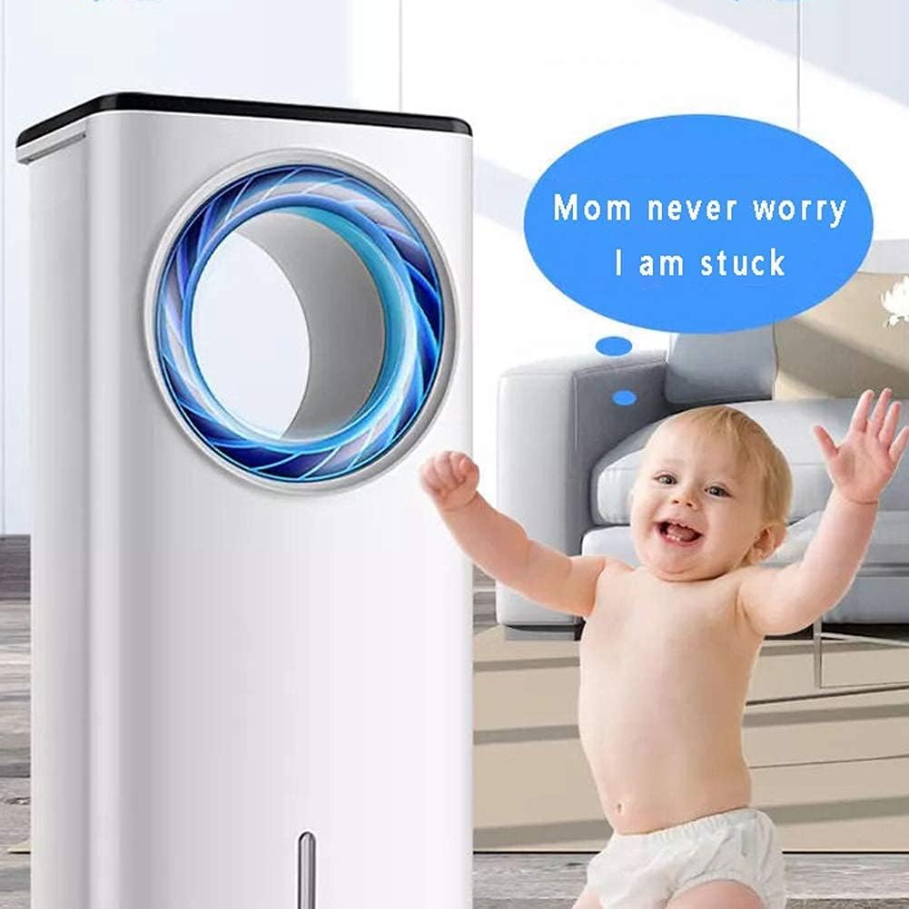 Air Cooler for Home Office Evaporative Coolers 80W Portable Bladeless Air Cooler Electric Fan Humidifier with Remote Control LCD Display 3 Modes Air Conditioner for Indoor Home Office Do