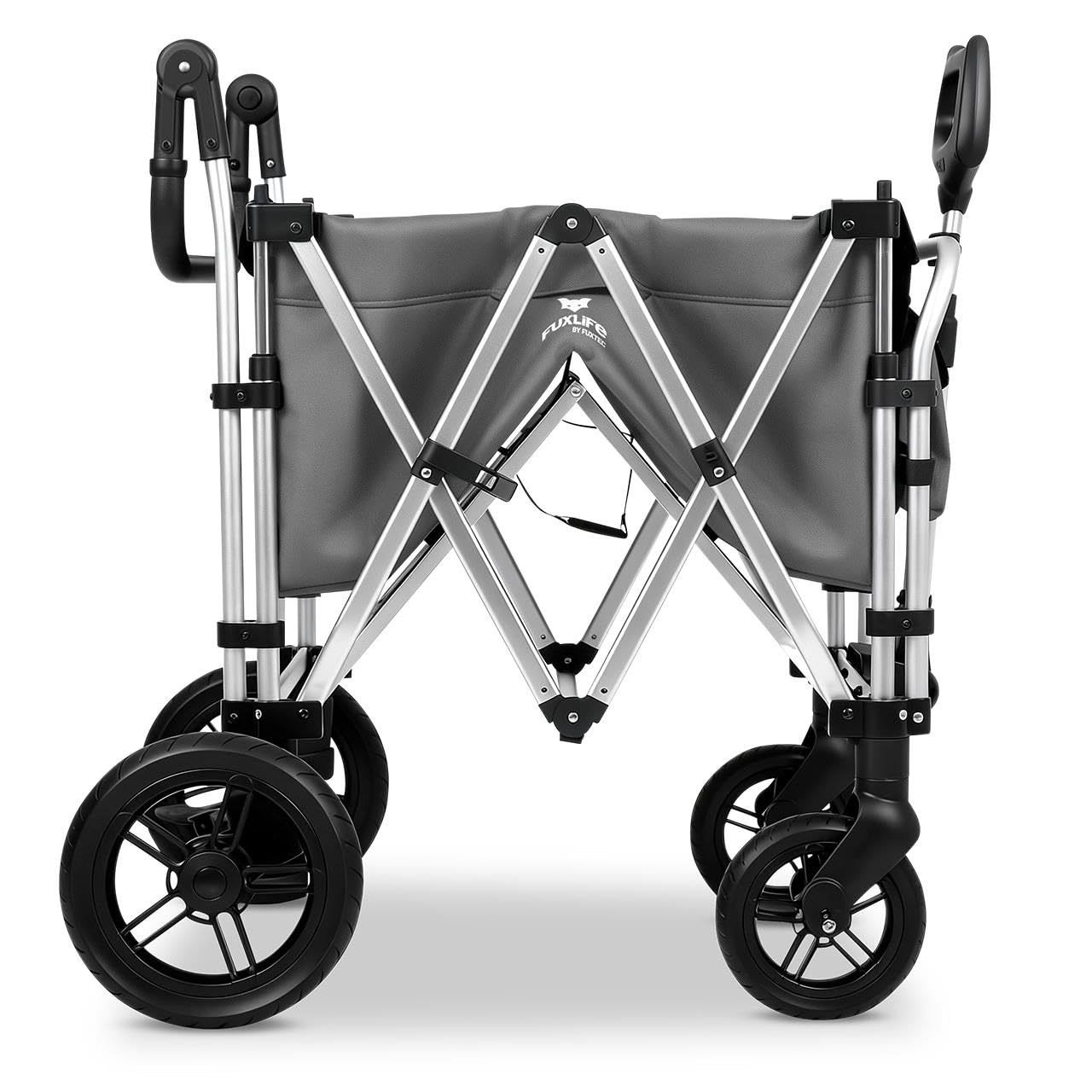FUXTEC FX-CTL900 Premium Gris, Carrito Plegable Original para niños. Ideal jardín, Playa o Ciudad. Empuja o Tira. Carga hasta 75 kg.