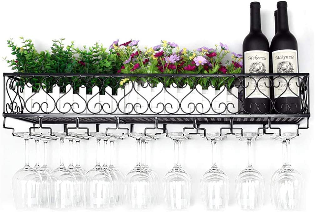 Porte-bouteilles de vin mural en métal au design épuré pour intérieur moderne