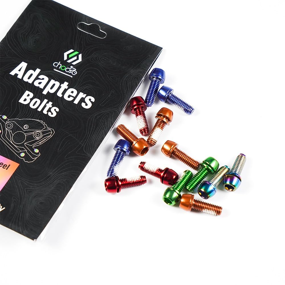 Chooee Viti per Attacco Manubrio della Bicicletta,M5 x 18mm Bulloni Stelo per MTB/Bici da Strada, 6 Pezzi