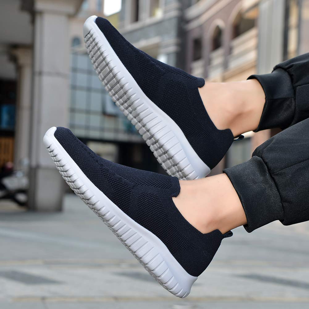 konhill Zapatillas Hombre Transpirables de Malla - Ultra Cómodas y Ligeras con Suela Flexible para Diario Continuo