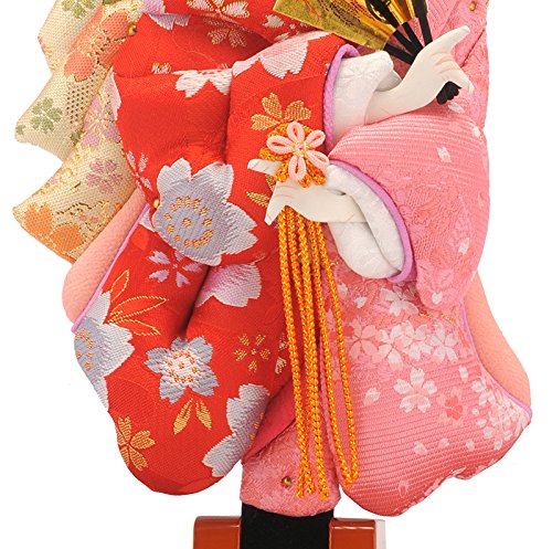 御羽子板飾り　吉徳大光　伝統工芸正絹仕立　手造り本押絵仕様　レトロ 羽子板 吉徳大光 羽子板 ケース飾り 新栄華 御羽子板飾り 8号 h291-sbys
